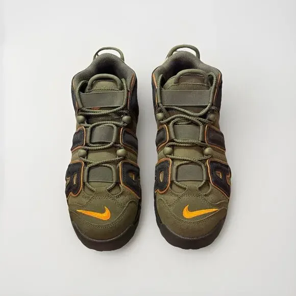 NIKE AIR MORE UPTEMPO '96 ,,CARGO KHAKI/ Black-Pecan'' SIZE US 9.5 (DX2669 300)